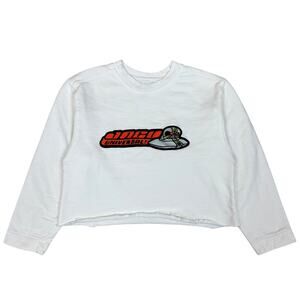 Vintage 90s JNCO Universal UFO Cropped Sweatshirt Women's M Y2K Rare
